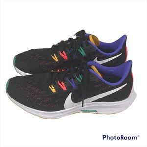 Nike Air Zoom Pegasus 36 Shoes Black Purple Black Purple Women's 6.5